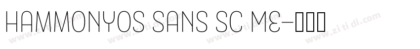 HammonyOS Sans Sc Me字体转换